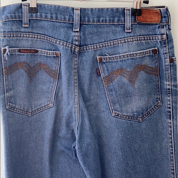 VINTAGE LEVIS 1970s Movin On Jeans - Picture 4 of 7